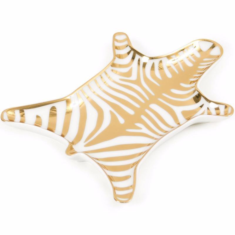 media image for Carnaby Gold Zebra Stacking Dish design by Jonathan Adler 245