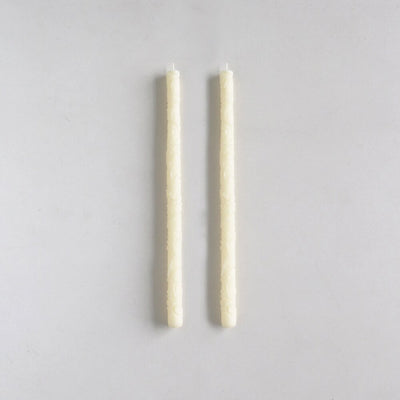 product image for beeswax flora taper candle set of 2 by borrowed blu bb0535s 1 50