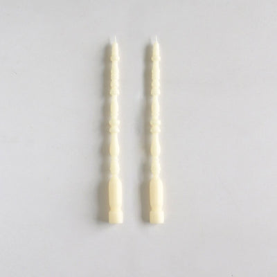 product image for beeswax spindle taper candle set of 2 by borrowed blu bb0537s 1 8