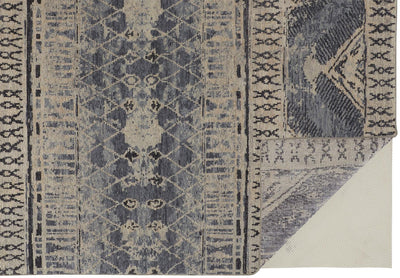 product image for Scottsdale Hand Knotted Blue and Tan Rug by BD Fine Fold Image 1 86