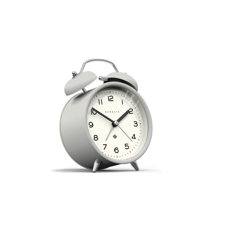 media image for charlie bell echo alarm clock in posh grey design by newgate 2 227