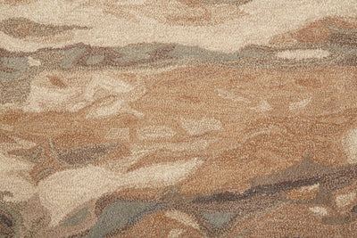 product image for Nakita Hand-Tufted Watercolor Biscuit Tan/Morel Brown Rug 2 79
