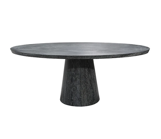 media image for oval black cerused oak dining table 1 239