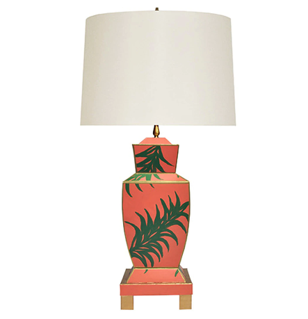 media image for hand painted urn table lamp in various colors 3 239