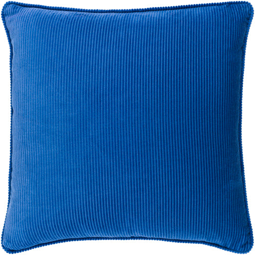 media image for Corduroy Cotton Dark Blue Pillow Flatshot Image 259