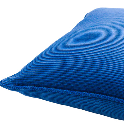 product image for Corduroy Cotton Dark Blue Pillow Corner Image 3 84