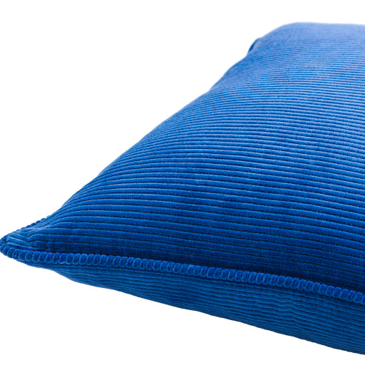 media image for Corduroy Cotton Dark Blue Pillow Corner Image 3 279