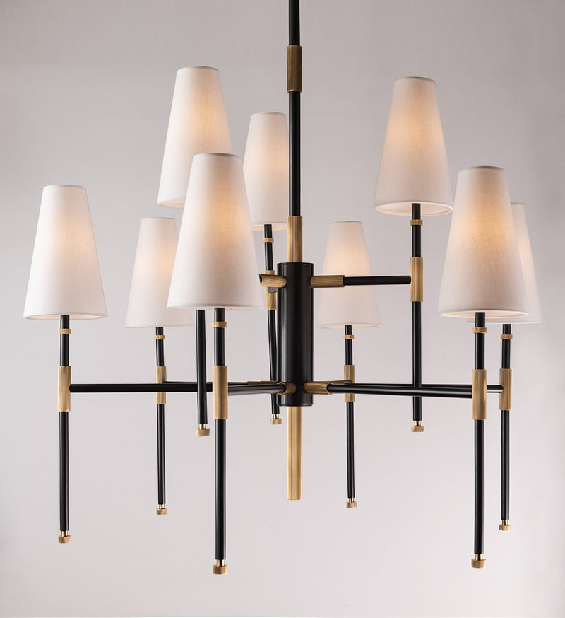 media image for bowery 9 light chandelier design by hudson valley 9 24