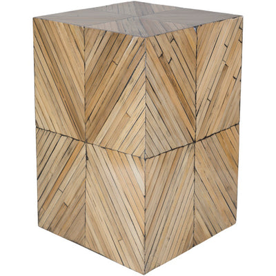 product image of Cane Garden Bamboo Light-wood End Table Flatshot Image 566