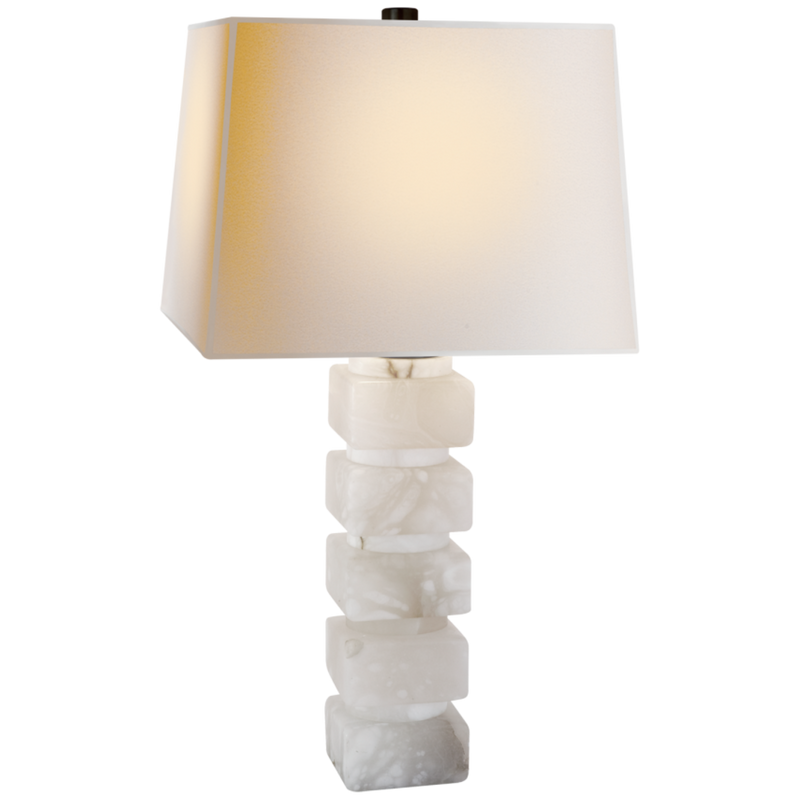 media image for Square Chunky Stacked Table Lamp 2 236