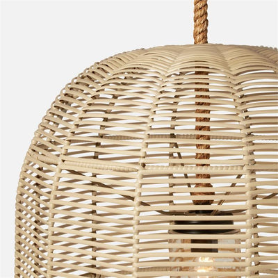 product image for Evander Faux Rattan Chandelier 36