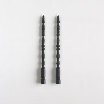 product image for beeswax spindle taper candle set of 2 by borrowed blu bb0537s 2 19