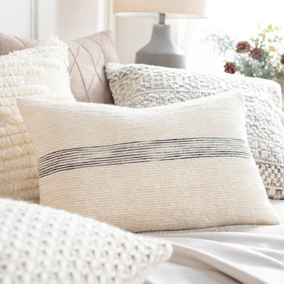 product image for Carine Cotton Cream Pillow Styleshot Image 4