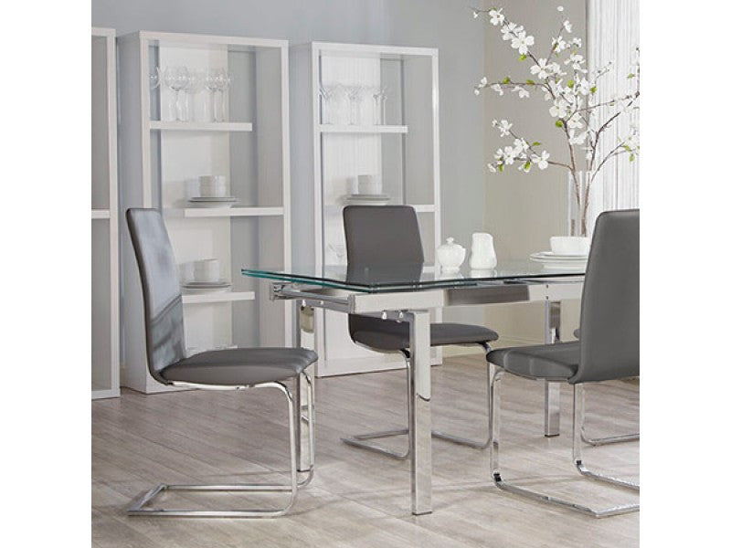 media image for Set of Two Cinzia Side Chairs in Grey design by Euro Style 227