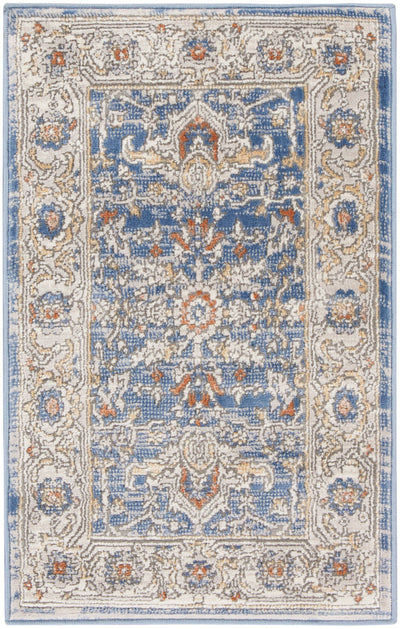 product image of Nicole Curtis Series 4 Light Blue Grey Vintage Rug By Nicole Curtis Nsn 099446163455 1 584