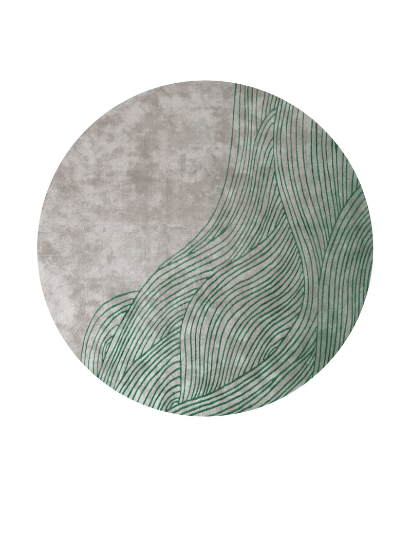 media image for Continua Laguna Hand Tufted Rug in Green design by Second Studio 218