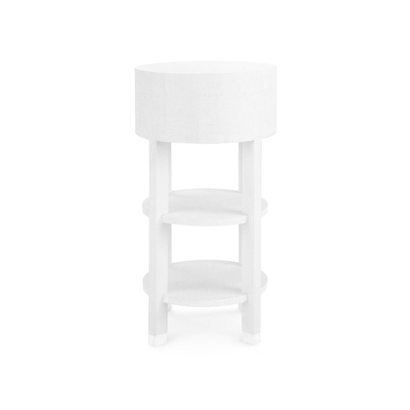 media image for Claudette 1-Drawer Round Side Table in Various Colors by Bungalow 5 271