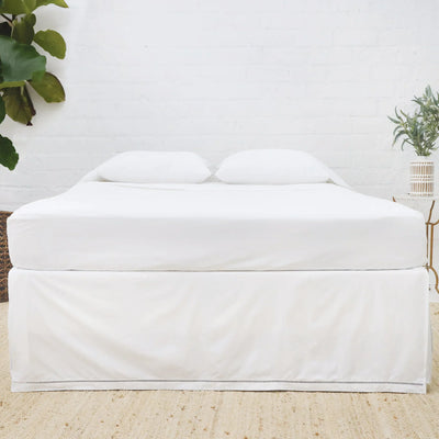 product image for Como Ladder Stitch Cotton Sateen Bedskirt 75