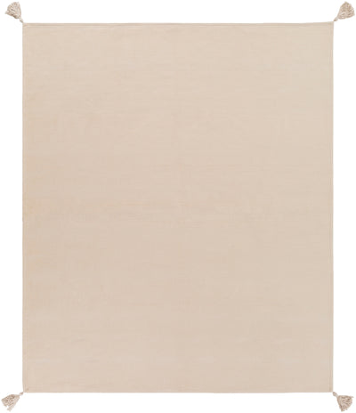 product image for Copacetic Chenille-cotton Khaki Throw 4'2"W x 5'0"L Flatshot Image 4