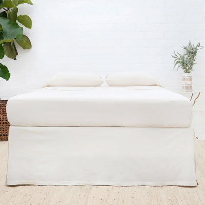 product image for Paneled Crinkled Cotton Bedskirt 3 25