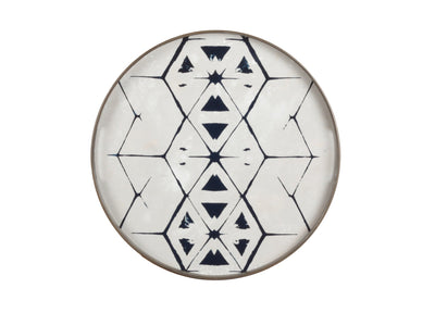 product image for tribal hexagon glass tray by ethnicraft 2 14
