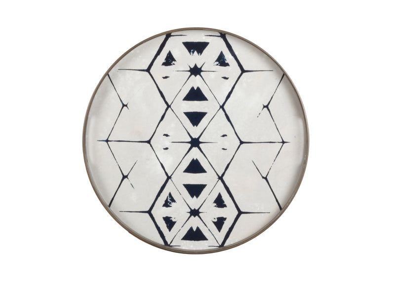 media image for tribal hexagon glass tray by ethnicraft 2 232