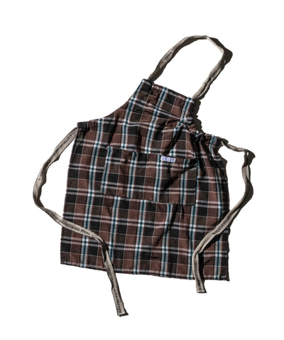 product image for Recycle Cotton Check Apron / Brown By Puebco 303093 2 57