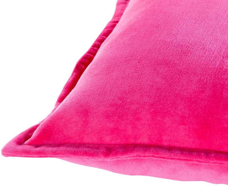 media image for Cotton Velvet CV-031 Lumbar Pillow in Bright Pink by Surya 271
