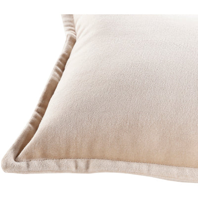 product image for Cotton Velvet Cotton Beige Pillow Corner Image 3 96