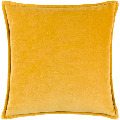 product image of Cotton Velvet Cotton Mustard Pillow Flatshot Image 53