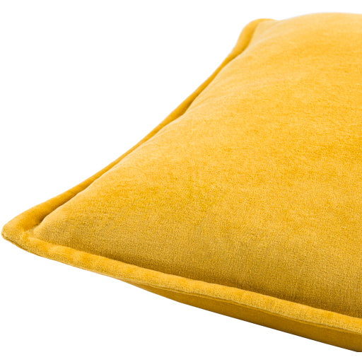 media image for Cotton Velvet Cotton Mustard Pillow Corner Image 3 216