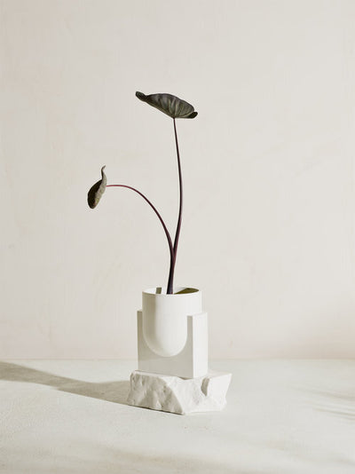 product image of pluto bonded carrara marble planter design by light ladder 1 540