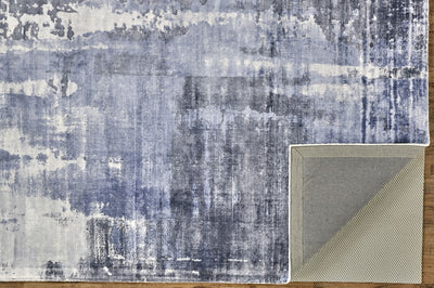product image for Cashel Hand Woven Misty Blue Rug by BD Fine Fold Image 1 77