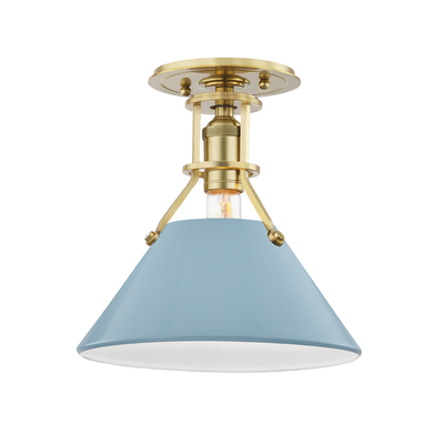 product image for painted no 2 semi flush by hudson valley lighting mds353 agb bb 1 55