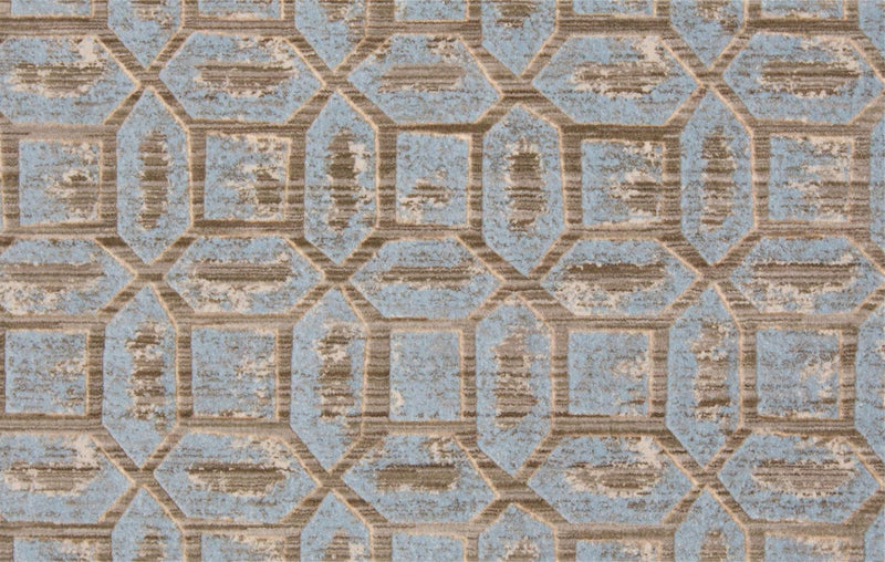 media image for Carini Blue and Taupe Rug by BD Fine Texture Image 1 288
