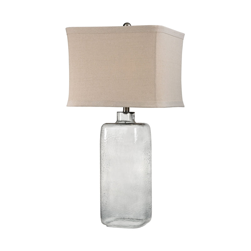 media image for Hammered Grey Glass Table Lamp by Burke Decor Home 265