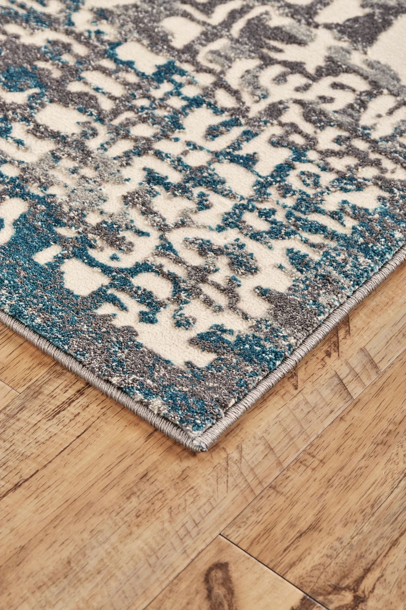 media image for Plaza Gray and Teal Rug by BD Fine Corner Image 1 264