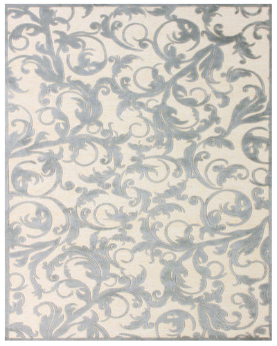 product image for Pellaro Cream and Blue Rug by BD Fine Flatshot Image 1 15