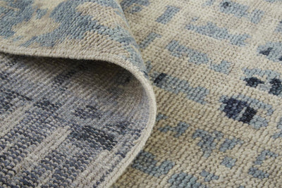 product image for Scottsdale Hand Knotted Tan and Blue Rug by BD Fine Roll Image 1 35