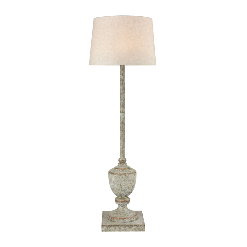 media image for Regus Outdoor Floor Lamp in Grey and Antique White by Burke Decor Home 220