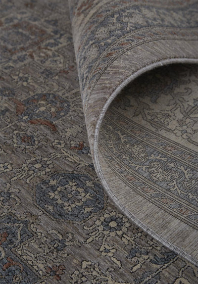product image for Gilford Gray and Blue Rug by BD Fine Roll Image 1 21