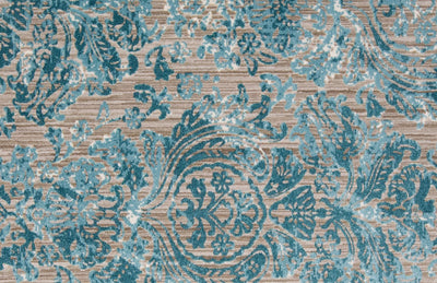 product image for Arsene Blue and Taupe Rug by BD Fine Texture Image 1 8