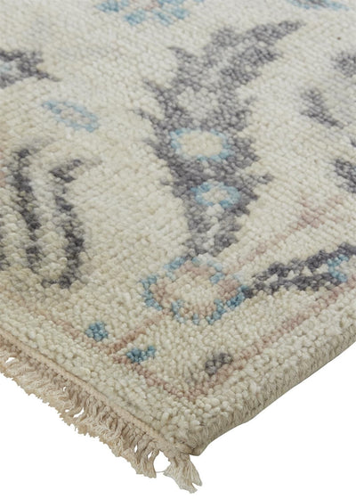 product image for Bennet Hand Knotted Beige and Blue Rug by BD Fine Corner Image 1 19