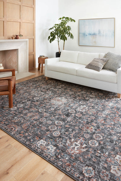 product image for Cassandra Charcoal / Rust Rug Alternate Image 1 96