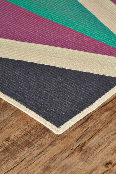product image for Chole Machine Braided Purple and Green Rug by BD Fine Corner Image 1 33