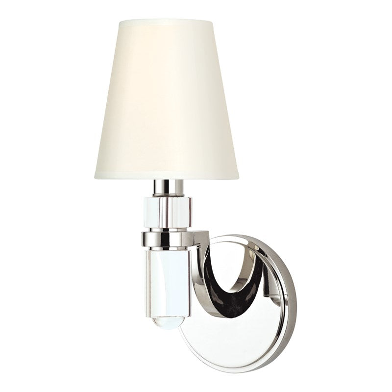 media image for dayton 1 light wall sconce white shade design by hudson valley 1 253