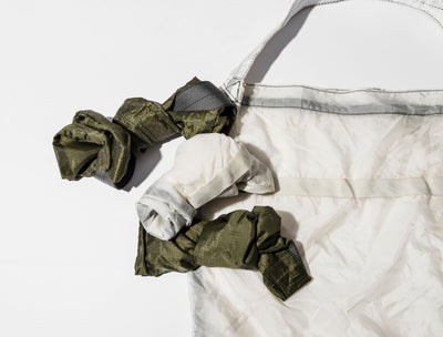 product image for vintage parachute light bag olive design by puebco 11 0