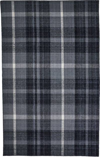 product image for Jens Hand Woven Gray and Black Rug by BD Fine Flatshot Image 1 78