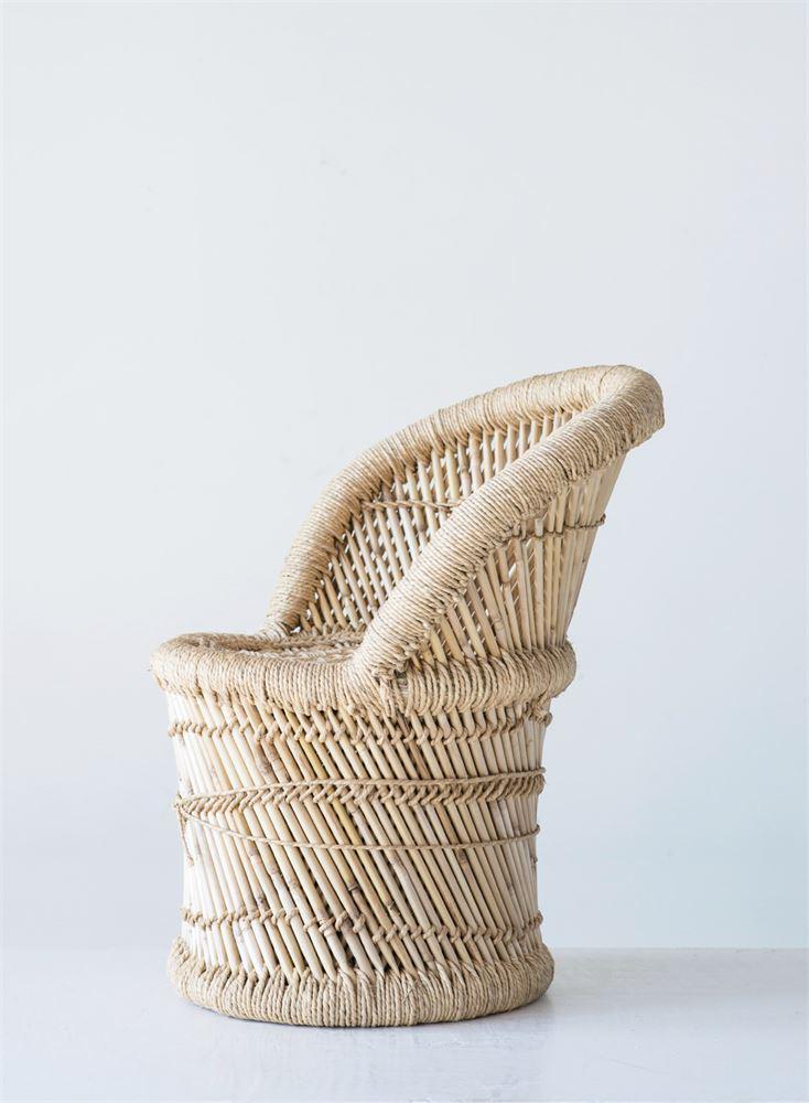 media image for Bamboo & Rope Kids Chair design by BD Mini 219