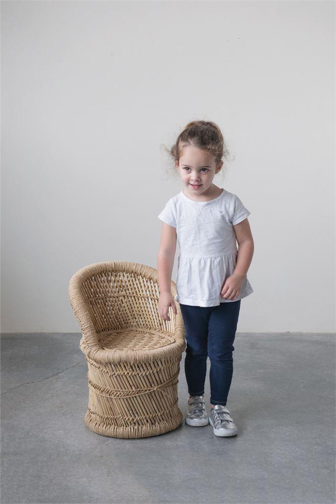 media image for Bamboo & Rope Kids Chair design by BD Mini 258